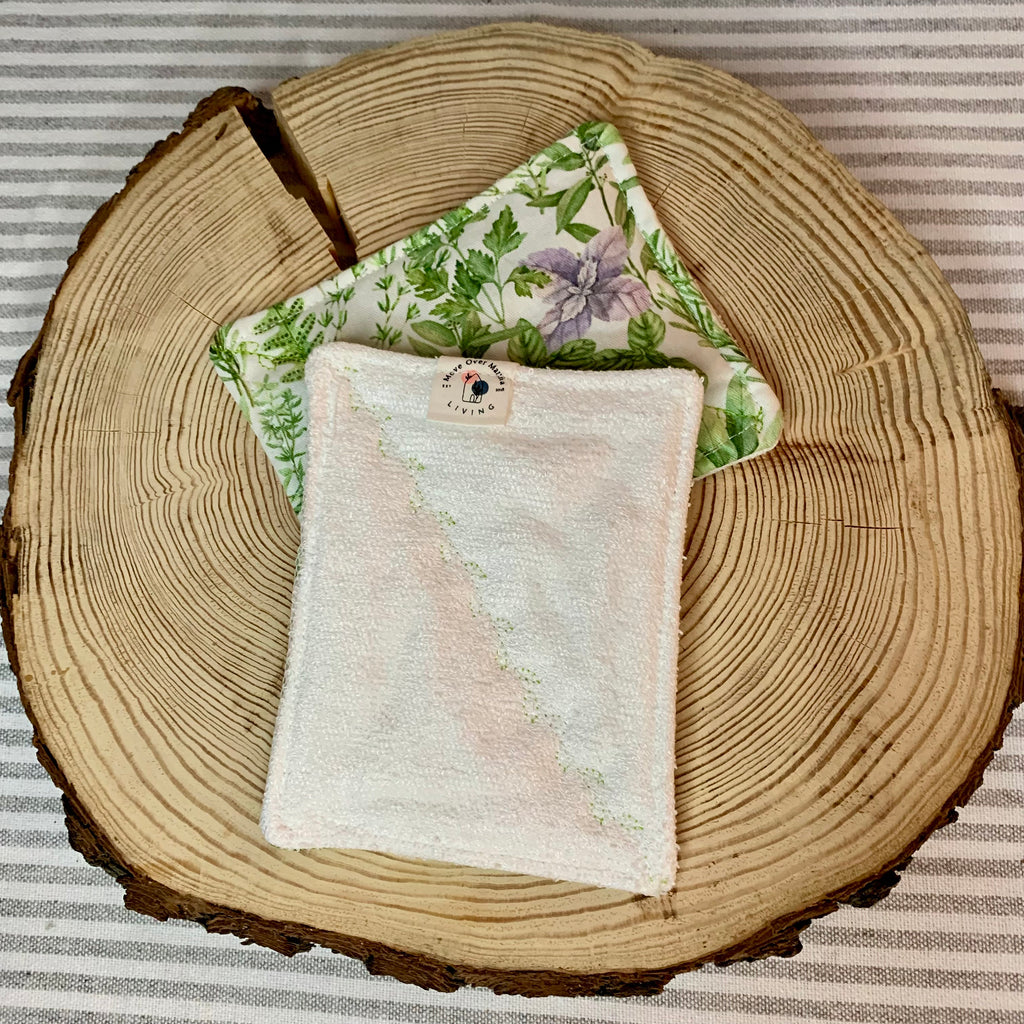 Reusable Sponges/Printed Sponges/Cotton Sponges/Handmade Sponges/Earth friendly Sponges/Gentle Sponges/Washable Sponges/